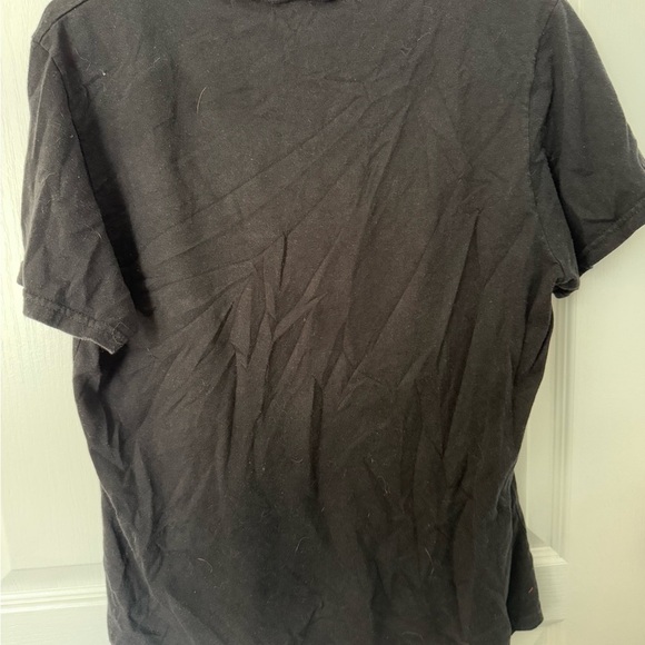 Black Graphic Tee with Quote - Picture 5 of 6